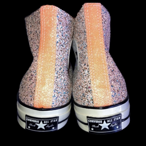 NWOT Converse x JW Anderson Glitter Orange Multi Chuck 70 Unisex Men's 10 - Picture 3 of 8